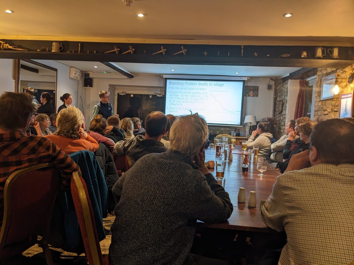 kiteconsulting's tweet photo. Not just John on the platform this week! Last night @marcus_doig &amp; @MaimieSloan were speaking on Dairy production efficiency at a very well attended event hosted by Blackdown Farm Vets #LoveCows #PeoplePlanetProfit https://t.co/XcVOaaOiR7