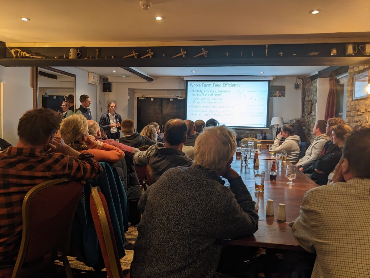kiteconsulting's tweet photo. Not just John on the platform this week! Last night @marcus_doig &amp; @MaimieSloan were speaking on Dairy production efficiency at a very well attended event hosted by Blackdown Farm Vets #LoveCows #PeoplePlanetProfit https://t.co/XcVOaaOiR7
