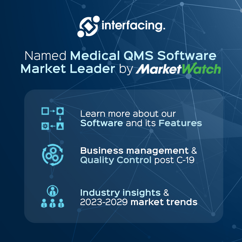 interfacing's tweet image. MarketWatch names Interfacing a leading Medical #QualityManagementSystem on the market! 🎉

Discover more about how our software helps companies continuously improve their day-to-day processes while ensuring quality and compliance.

interfacing.com/interfacing-li…