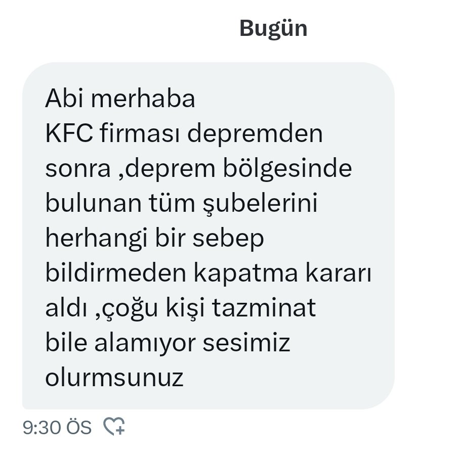 mehmetyetim63's tweet photo. KFC Firması arkadaşlar soruyor neden?
@kfcturkiye https://t.co/oTq3FXIk7j
