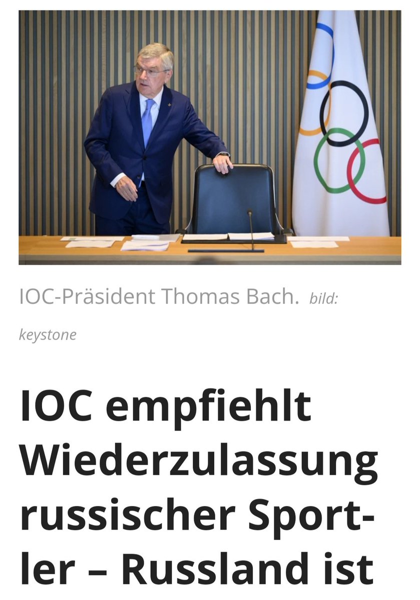 Ja, ich weiss: Sportler sind nicht Politiker. Aber trotzdem, ich kann das nicht verstehen...🤷🏻🙄🙈