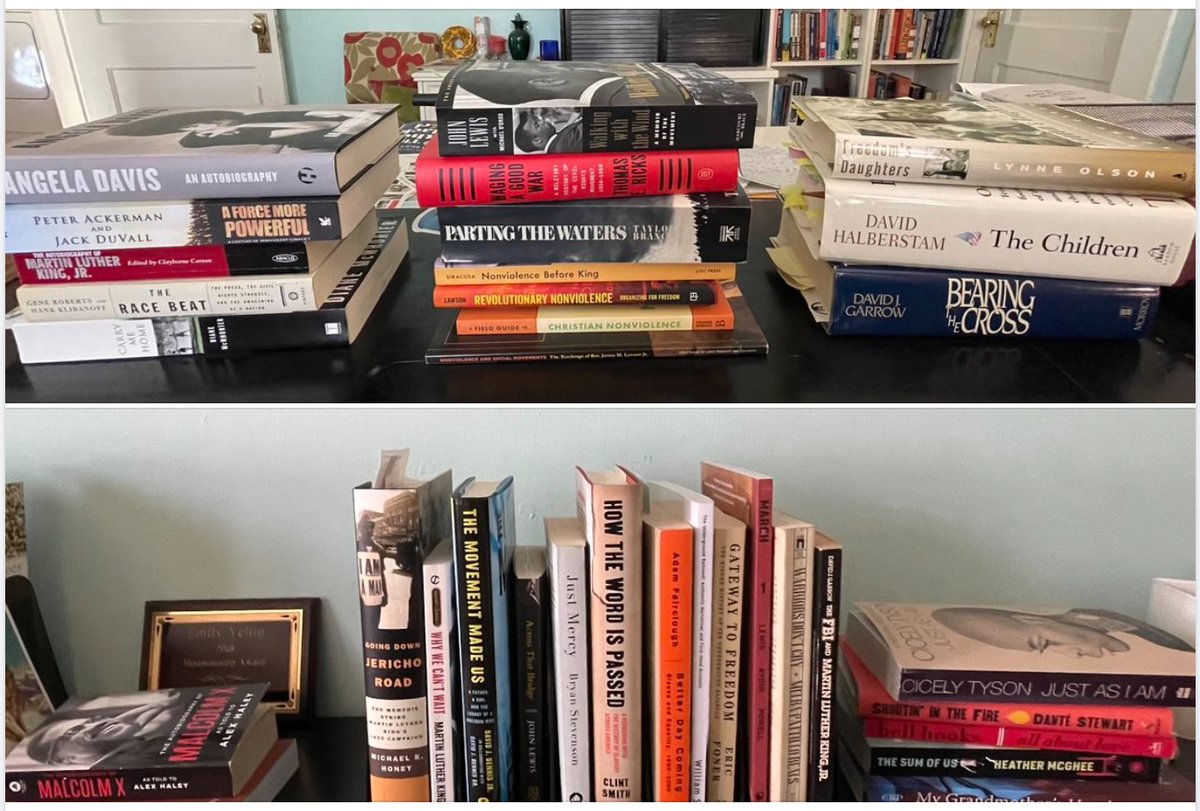 Just a few of the books I am consulting to write the book I am writing right now #RevLawson