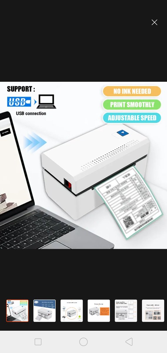 eukistrawhat's tweet image. SoloRe A7 USB Thermal Printer Inkless - ₱1,879
Waybill, Sticker, Label, Shipping Label,  Barcode Printer For Windows 7/8/10/XP System

Mabibili sa Lazada  invol.co/clhp5b7

#thermalprinter #WaybillPrinter #barcodeprinter  #shippinglabelprinter #trendingnow #ESSENTIALTECH