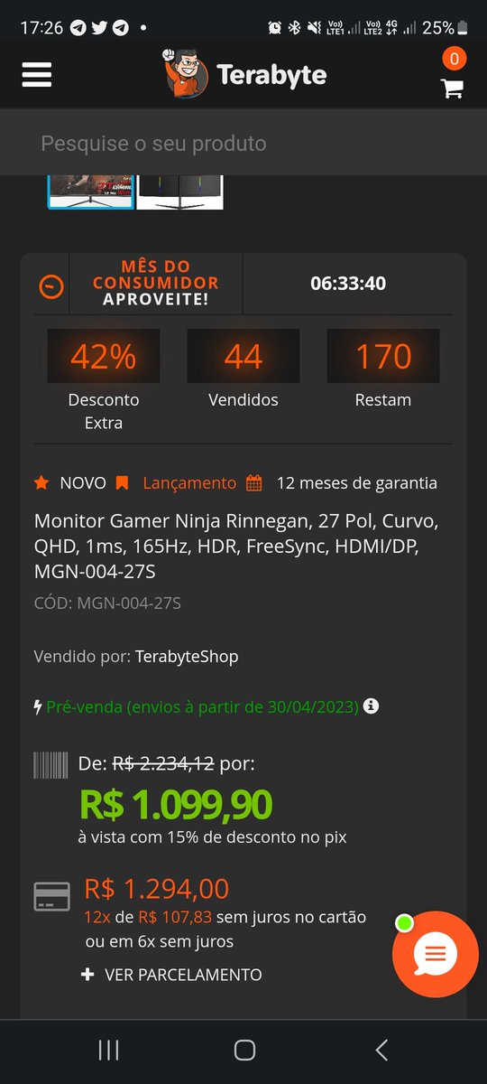 Paulo Batista on Twitter "MEU AMIGO QUADHD 27" curvo nesse preço?? Que