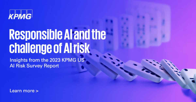 llstarklang's tweet photo. The 2023 @KPMG_US AI Risk Survey report sheds light on executive perceptions of risks associated with their AI and predictive analytics models and the challenges they face in addressing them. Read the report to learn more, https://t.co/dFwfhZVce6 https://t.co/KuUW5gsj1o