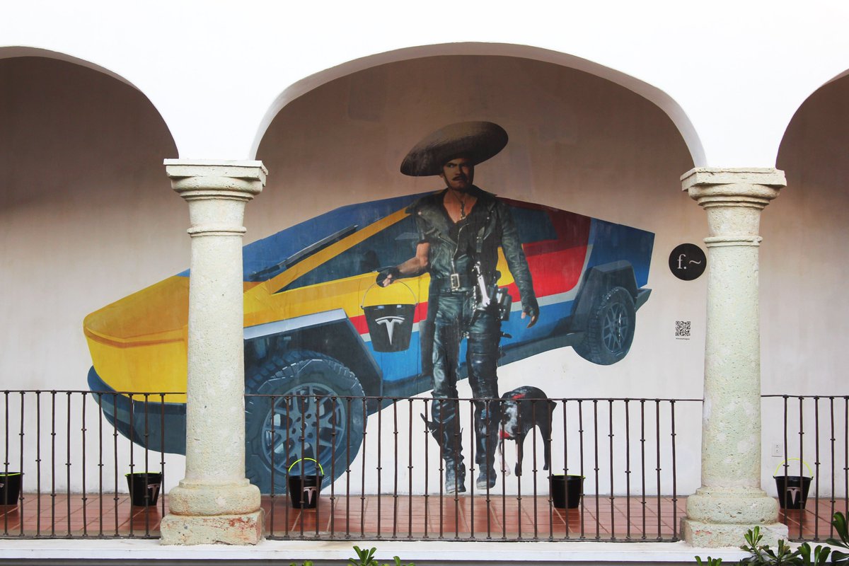 casadelaciudad's tweet photo. Conoce la intervención mural de @efedefroy en Casa de la Ciudad con motivo de la exposición 'Resiste Agua'.

"¿Onsta mi agua? grita Piporro al ver que ya le dieron empleo de policía patrullero..." Seguir leyendo, aquí: https://t.co/7rFoAN756n https://t.co/fKqHuGq2P8