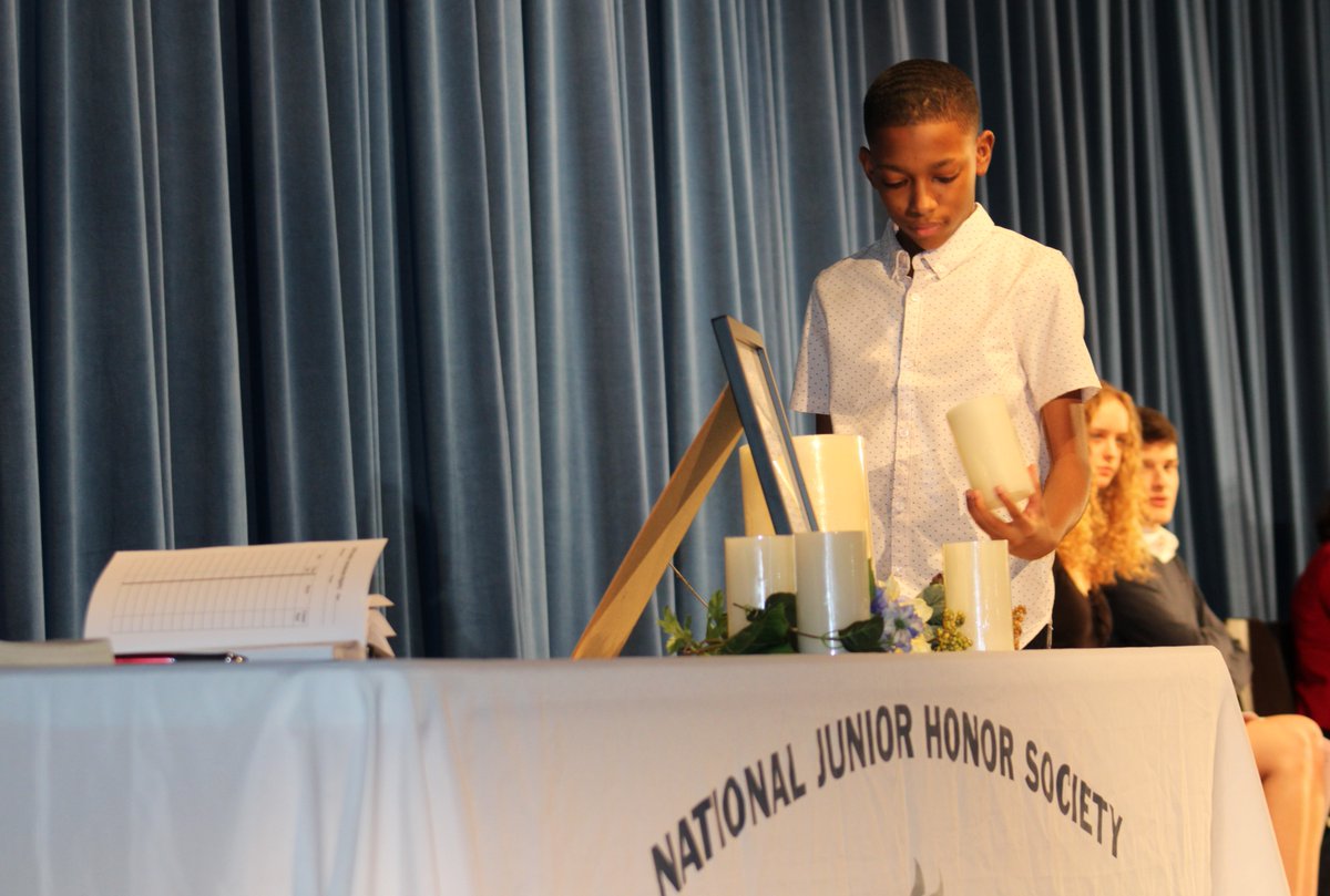 CCCSDtweets's tweet photo. Last night, 75 of our eighth and ninth-grade students were inducted into the National Junior Honor Society. Congratulations to our new members! Your hard work and dedication are commendable. @CCCSD_MS @CCCSD_SHS #CCSaintsPride https://t.co/whyTW9Nwie