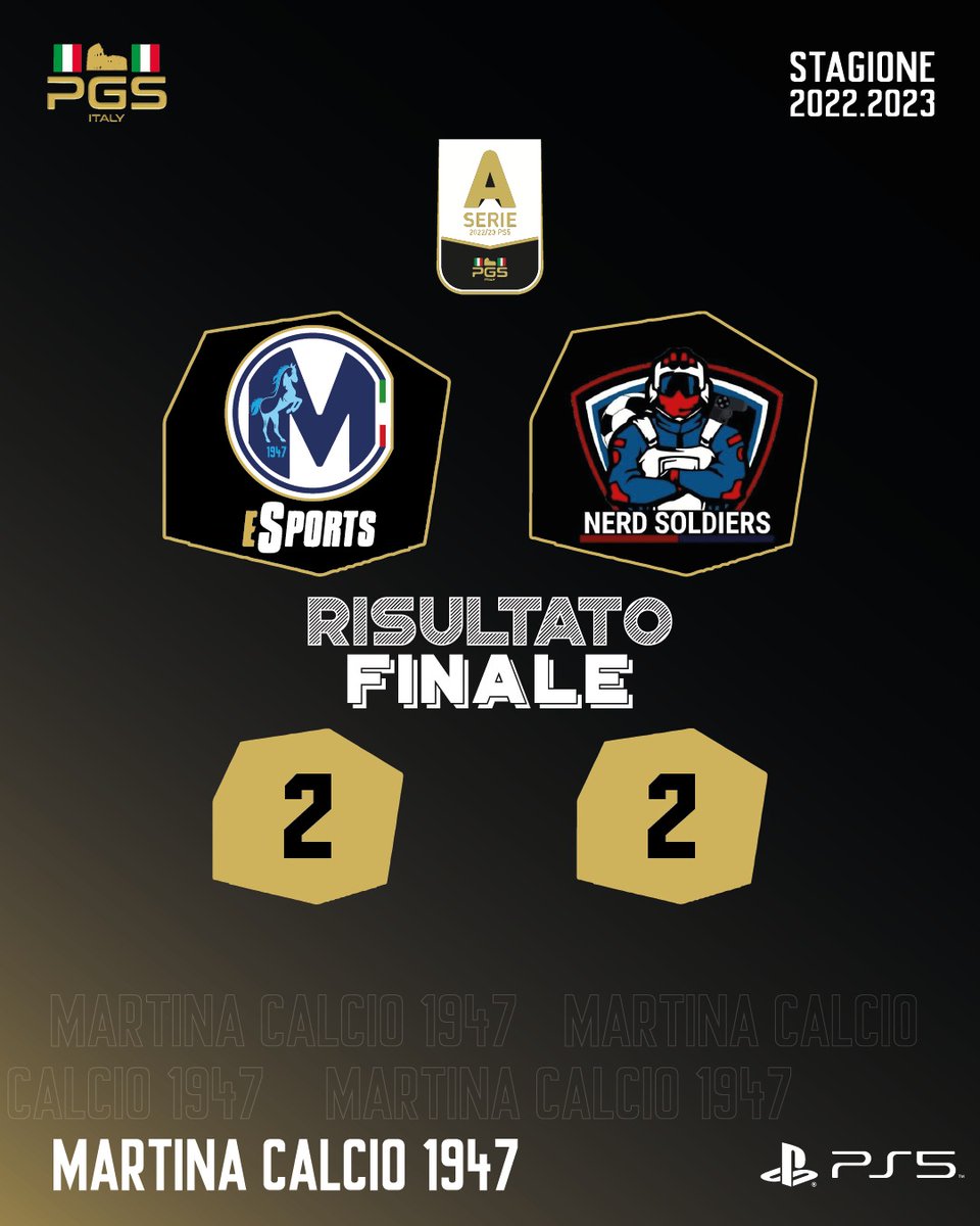 mau (@mauriverzel1) on Twitter photo ๐ | @PGS_ITALIA
๐๏ธ | 3^ giornata
๐ | <a href="/nerdsoldiers1/">SEE Nerd Soldiers</a>
โ
| 2-2
โฝ๏ธ@morthon494, @vinnyildeca
๐ @vinnyildeca, @steto89 ๐ | @PGS_ITALIA
๐๏ธ | 3^ giornata
๐ | <a href="/nerdsoldiers1/">SEE Nerd Soldiers</a>
โ
| 2-2
โฝ๏ธ@morthon494, @vinnyildeca
๐ @vinnyildeca, @steto89