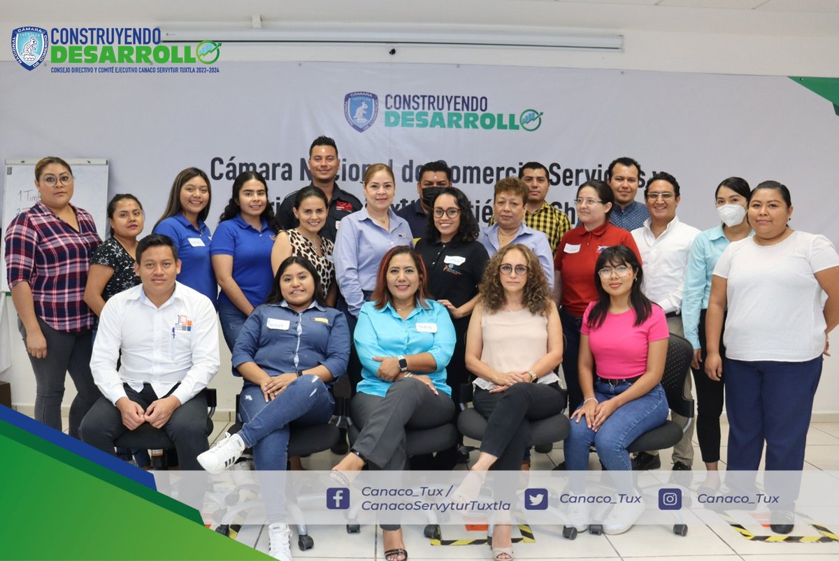 CANACOTUX's tweet photo. Realizamos con éxito el taller “Atención al Cliente” impartido por la Lic. Tania Lucia Vila Cisneros, en el cual contamos con la participación de los trabajadores de las diferentes empresas afiliadas a nuestra cámara.
.
.
.
#CanacoTuxtla #CanacoInforma #ConstruyendoDesarrollo https://t.co/SYnTYSgJdU