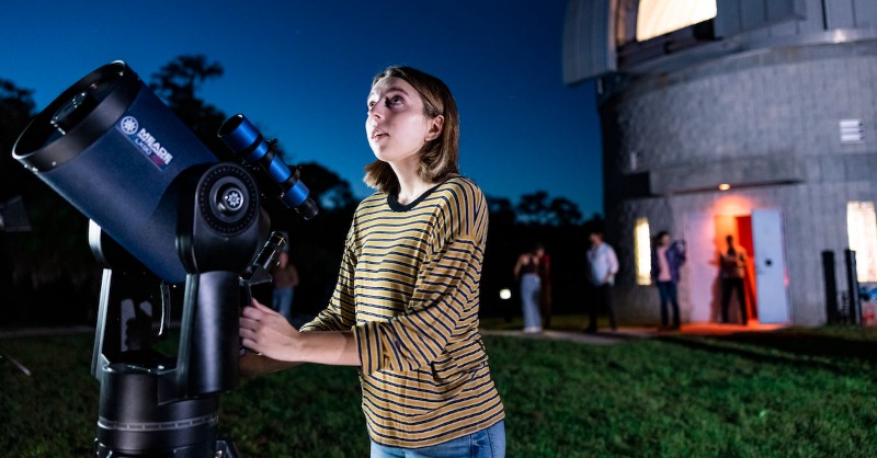 UCF's tweet photo. The @UCFObservatory just got an upgrade 🔭

Students and researchers alike can now use the observatory's new capabilities for out-of-this-world discoveries!