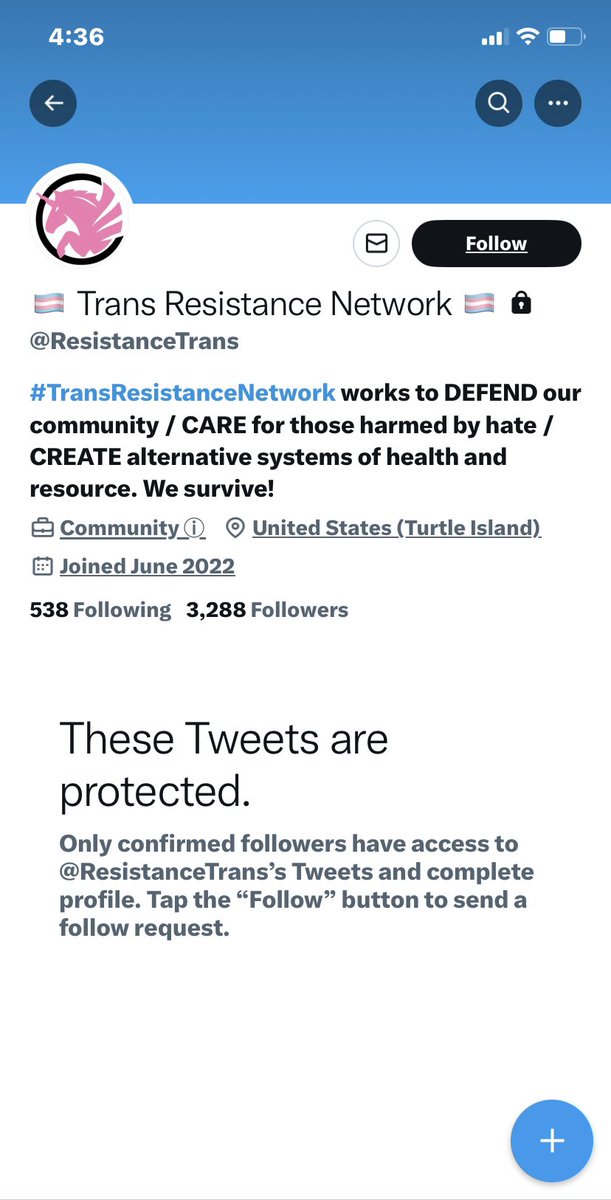 So proud of what they represent that they “Protect” their account? 😂🤣😂 #GTFOH
#TransResistanceNetwork #TransDayOfRemembrance #TransDayofVengence