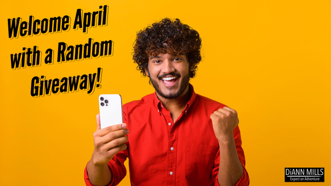 BarnhillGena's tweet photo. Welcome April with a Random Giveaway! @DiAnnMills #randomgiveaway #giveaway #drawing https://t.co/eUNPFJReXN https://t.co/sYFj36Fe0h