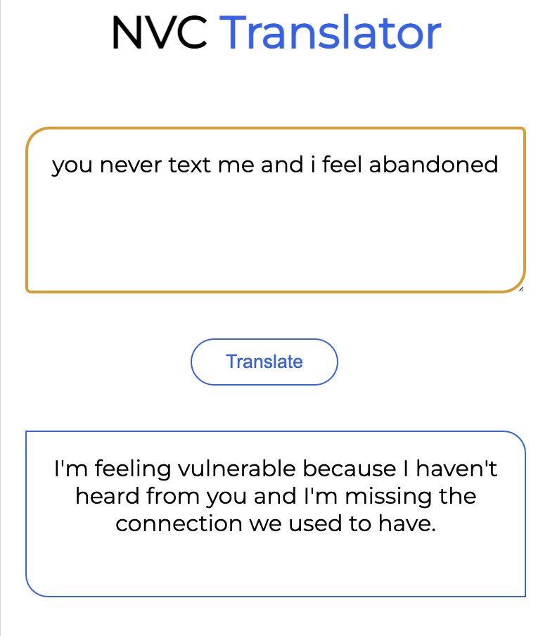 NVC Translator AI (@nvctranslator) on Twitter photo  NVC Translator AI (@nvctranslator) on Twitter photo