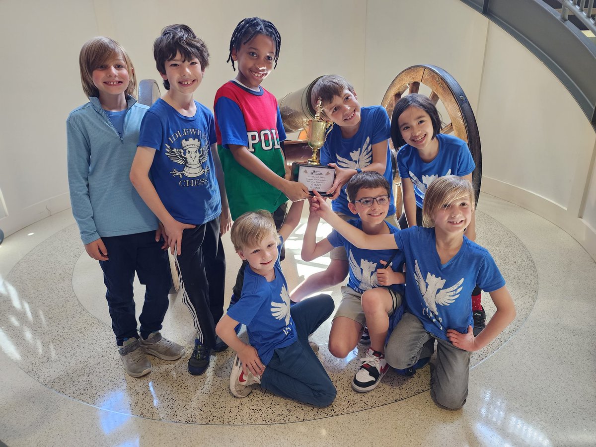 MegKlein's tweet photo. @ShaneBattier anytime you're looking for a game, the Idlewild Elementary Chess team is ready! #memphischess #secondinstate #headedtonationals https://t.co/qIvTRBKLYf