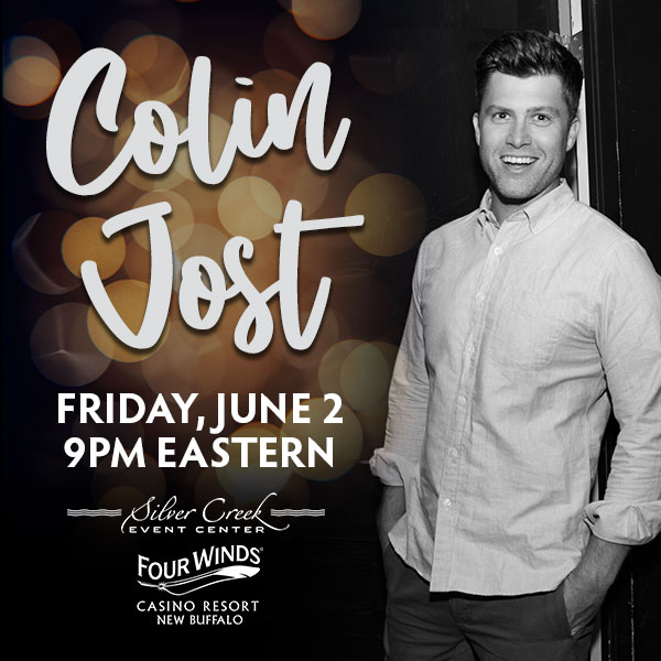 RT @FourWindsCasino: Comedy at Silver Creek Event Center. Don't miss @ColinJost  https://t.co/0NBMjltkYF https://t.co/Rb1UO7uURh