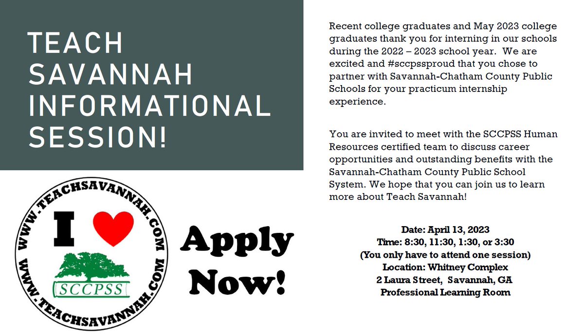 📣 Calling all graduates 👩‍🎓👨🏾‍🎓
Learn how you can join the team that is #sccpssproud