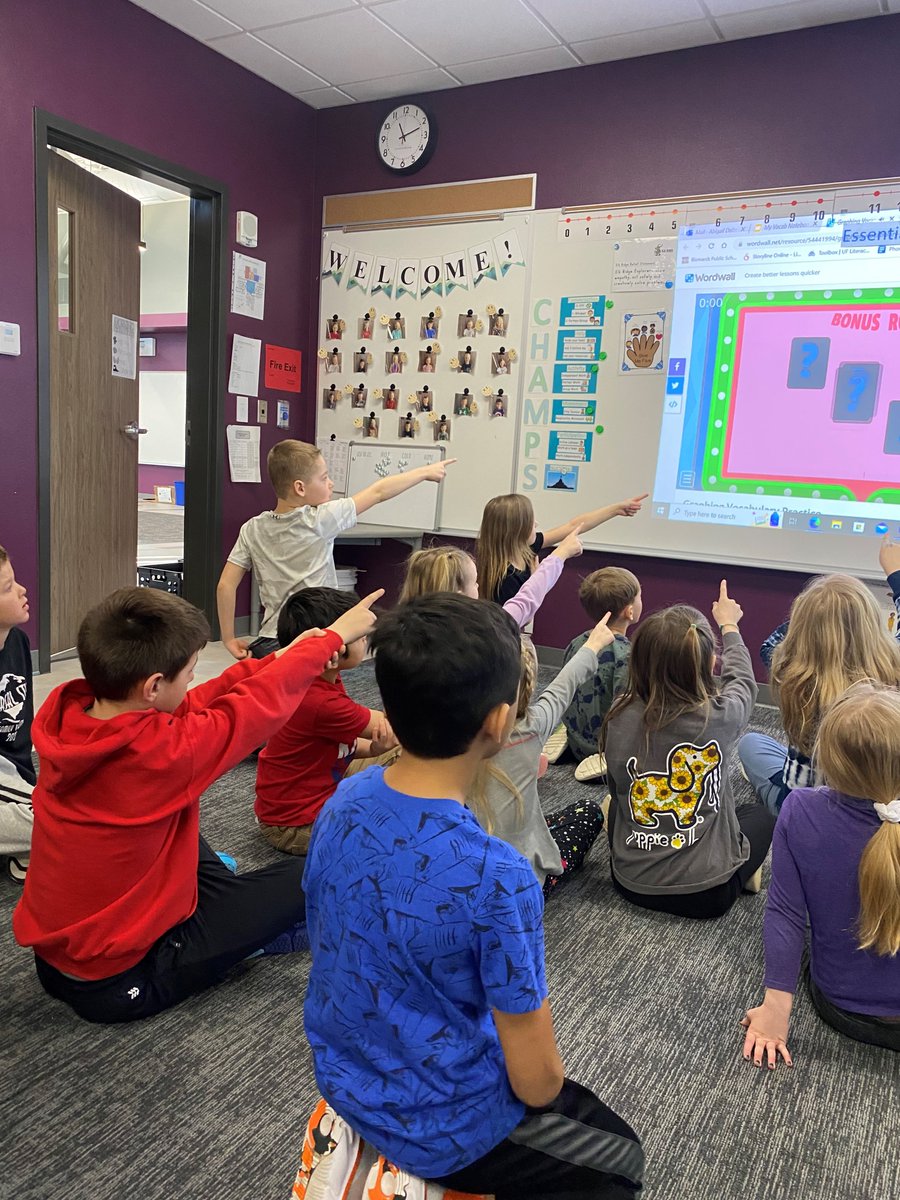 Ss in Ms. Delzer’s class were engaged and passionate about math vocabulary today!  They used illustration, movement, and academic games to reinforce their learning.   #learnbps <a href="/AliviaWamboldt/">Alivia Wamboldt</a>