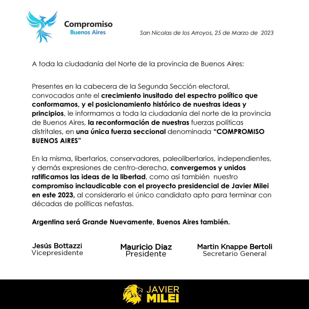 Argentina será Grande Nuevamente, Buenos Aires también.