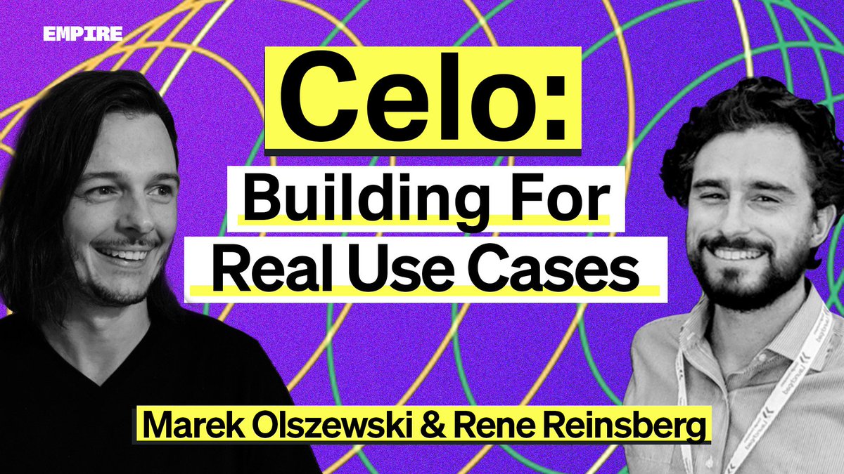 Crypto needs real-world use cases

That's why we brought on <a href="/marek_/">marek.celo.eth 🦇🌳</a> and <a href="/RegenRene/">Rene ◘</a>
from Celo to discuss how <a href="/CeloOrg/">Celo</a> is building for and already solving real-world use cases!

→spoti.fi/3zf5ZIw
→apple.co/3JRDs0n
→youtu.be/5wxjMegzf28