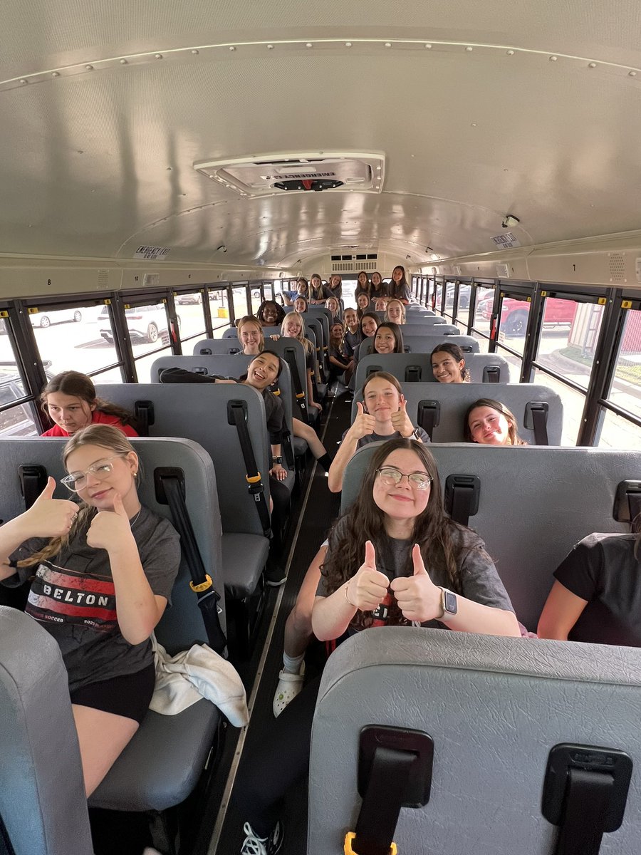 BHSLTS's tweet photo. Andddd weβre off after another ROCKINβ β€οΈBIG REDβ€οΈsend-off!!! π Thank you!!!! #beginagain #NPND #TigerGRIT @BeltonHS @BeltonM100 @thebeltontigers @BeltonISDAth https://t.co/r4b7nCNjDA