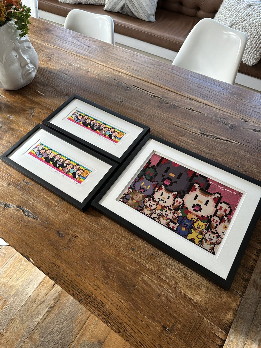 Thank you <a href="/takashipom/">takashi murakami</a> and <a href="/MFTMKKUS/">Murakami.Flowers Official</a> for the beautiful signed prints! 🙇🖼️🌸 Both of them will be cherished deeply. Having to explain their significance and how I acquired them should be a fun task 😂