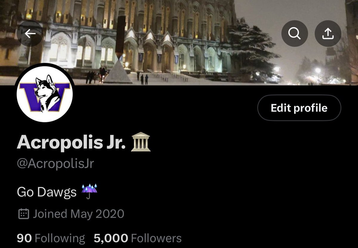 AcropolisJr's tweet photo. 5k is wild. Appreciate the love from the whole UW community. โ๏ธ๐โ๏ธ
Weโre the best community in College sports.
#BownDown https://t.co/eFdH2ky8Gj