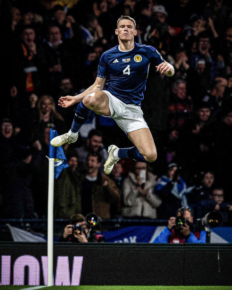 sportbible's tweet photo. What an international break it’s been for Scotland midfielder Scott McTominay 🏴󠁧󠁢󠁳󠁣󠁴󠁿

⚽️⚽️ 🆚 Spain 🇪🇸 
⚽️⚽️ 🆚 Cyprus 🇨🇾 

With Casemiro suspended, the #MUFC man is hitting form at the perfect time 🔴 https://t.co/00fBo4z8YK