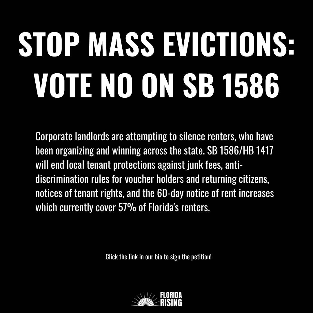 FLRising's tweet photo. #RenterPower: Don't Let Corporate Landlords Silence Us! It's time to stand up for our rights and demand affordable, equitable housing. Click the link in our bio to sign the petition! #StayWokeFlorida #HousingJustice #FloridaRentersUnite #JusticeOnEveryBlock https://t.co/YO0ddQRDnr