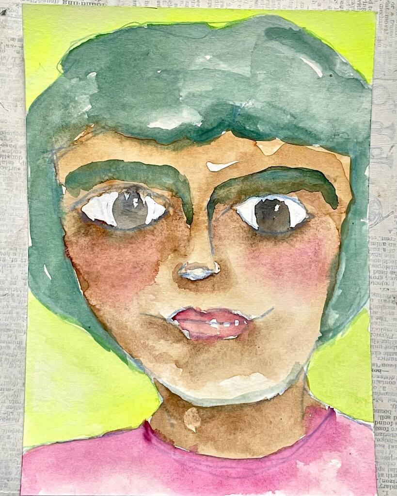 CraftyHope's tweet photo. Day 35 of #Making100Faces for #the100dayproject
We had a line of thunderstorms roll through earlier, and I unplugged all the major electronic devices (including the router) as is our habit when lightening is popping nearby.
So, with no internet for a b… https://t.co/vkq3IpILEO https://t.co/KZEirh76l8