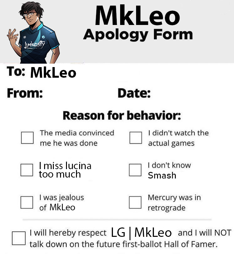 Luminosity's tweet photo. New LG Smash apology forms just dropped https://t.co/PdtfuuPbvI
