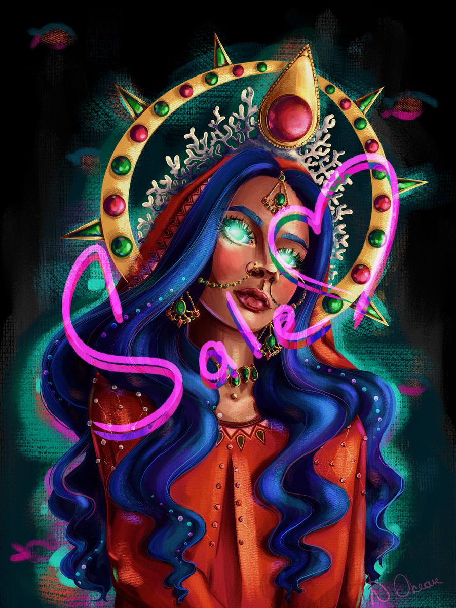 WOOW

I am very happy🥰

Beautiful <a href="/OTigrArt/">Ksju 🐯 otigrart ☔️ ṠiḠṆ Ḁṙṭ</a> picked My Ocean Indian Girl 
Thank you for supporting my work. I believe that "Indian Princess" will give you happy and ocean's warm ✨