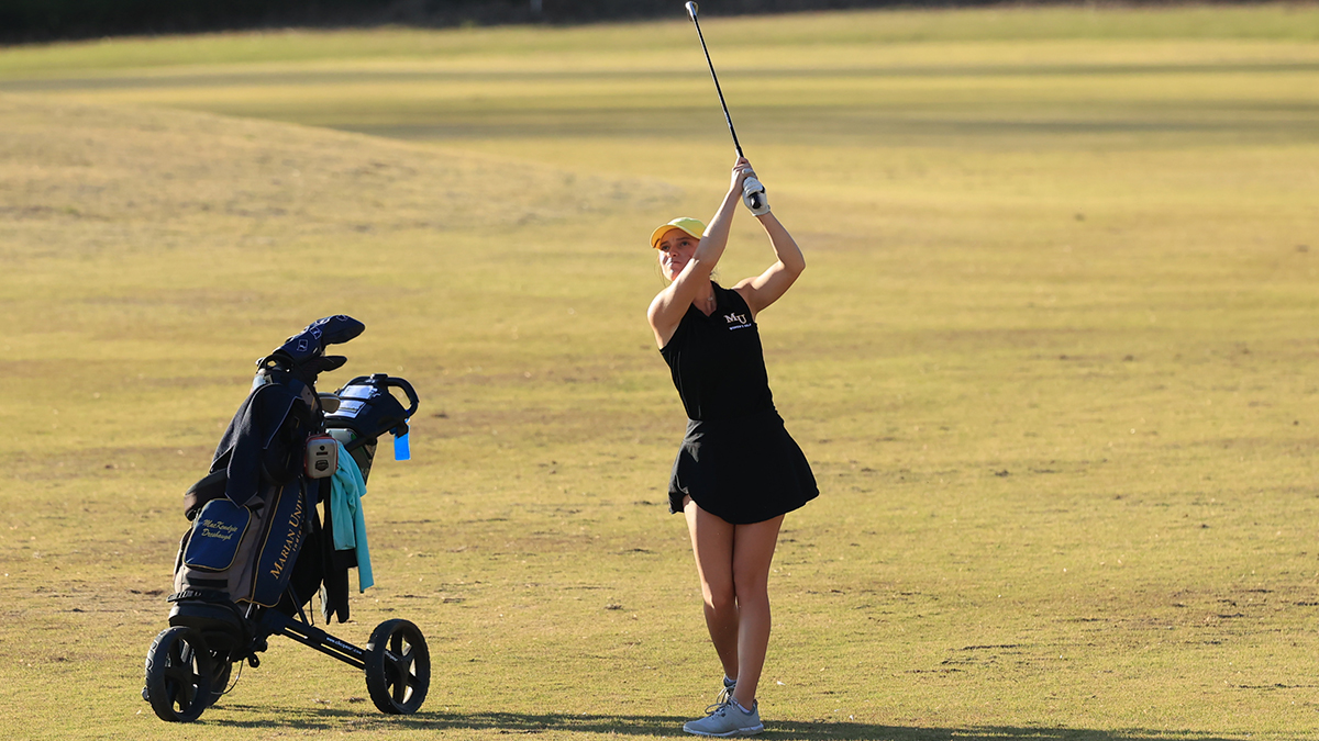 Crossroads_NAIA's tweet photo. Women's Golf: Marian Women's Golf Break 54-Hole Record and 6 NAIA Top-25 Members at Music City Classic
 - https://t.co/amX2EP1gAk https://t.co/KzFrwxWBSO