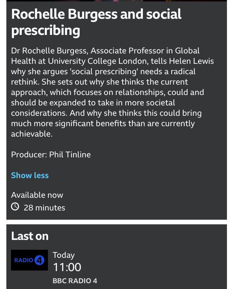 Liberating the transformative potential of social prescribing is through well funded local organisations who facilitate solution focused community led conversations to define goals for climate health creation. #healthierhealthcare