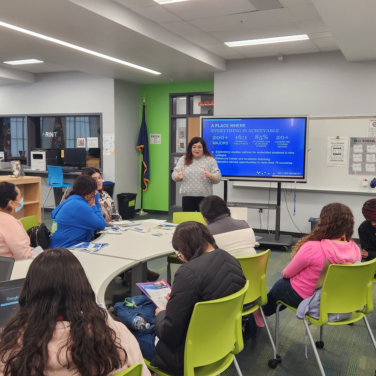 Alexis Meza de Los Santos did an amazing job hosting our College Convos for Latinx Students workshop. Gracias!