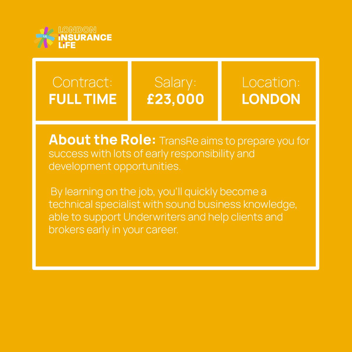 Are you a school leaver, looking to make a head start in your career and learn whilst you earn?
 
TransRe have a Reinsurance Apprenticeship Programme open for applications. Apply now! 

#Insurance #SpecialtyInsurance  #Apprenticeship #Reinsurance #SchoolLeaver #SixthForm #College
