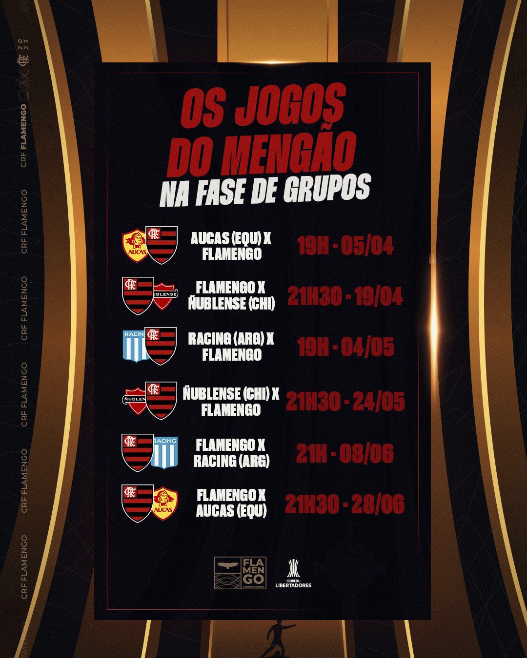 Amanhã tem jogo do Mengão - Clube de Regatas do Flamengo