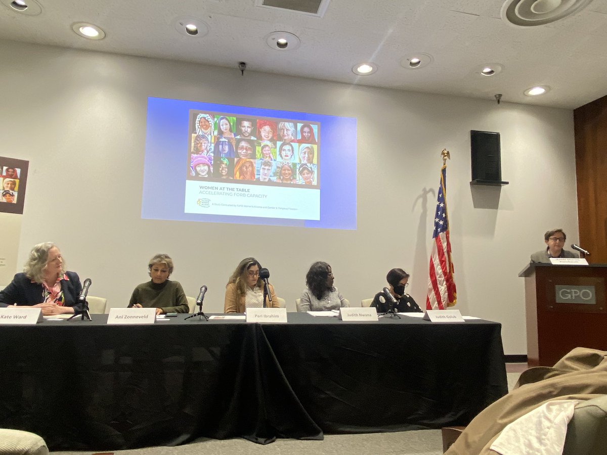 USCIRF's tweet photo. At today's @forb_women event "Women At The Table: Accelerating FoRB Capacity," USCIRF Commissioner @Skleinbaum stated: "Critical to USCIRF’s work is the principle that women’s religious freedom is not a 'women’s issue' but an #IRF issue more broadly." https://t.co/6JF6r44WPB https://t.co/vMchd5kuke