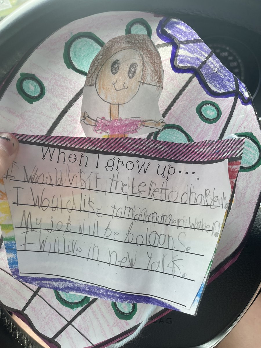 kkfred12's tweet photo. “When I grow up..” -I would visit the leretto chapel -I would like to meet @MorganWallen -my job would be balloons -I will live in New York. 
My girl has big dreams! This momma doesn’t have the heart to tell her I’m going to @MorganWallen concert in may and she is staying home😅 https://t.co/xD1Hqwunik