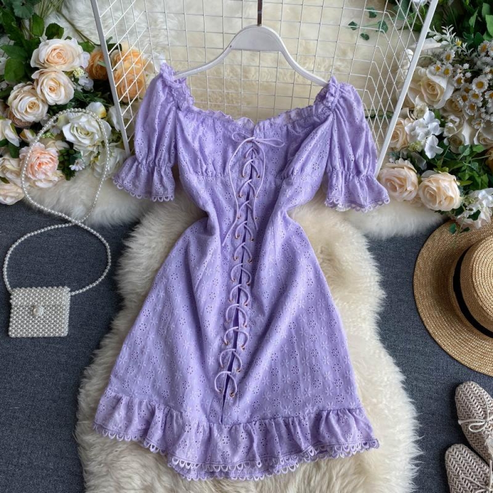 Women Retro Square Collar Dress #fashionistas #fashiongram #fashionstyle #fashionable #fashionista