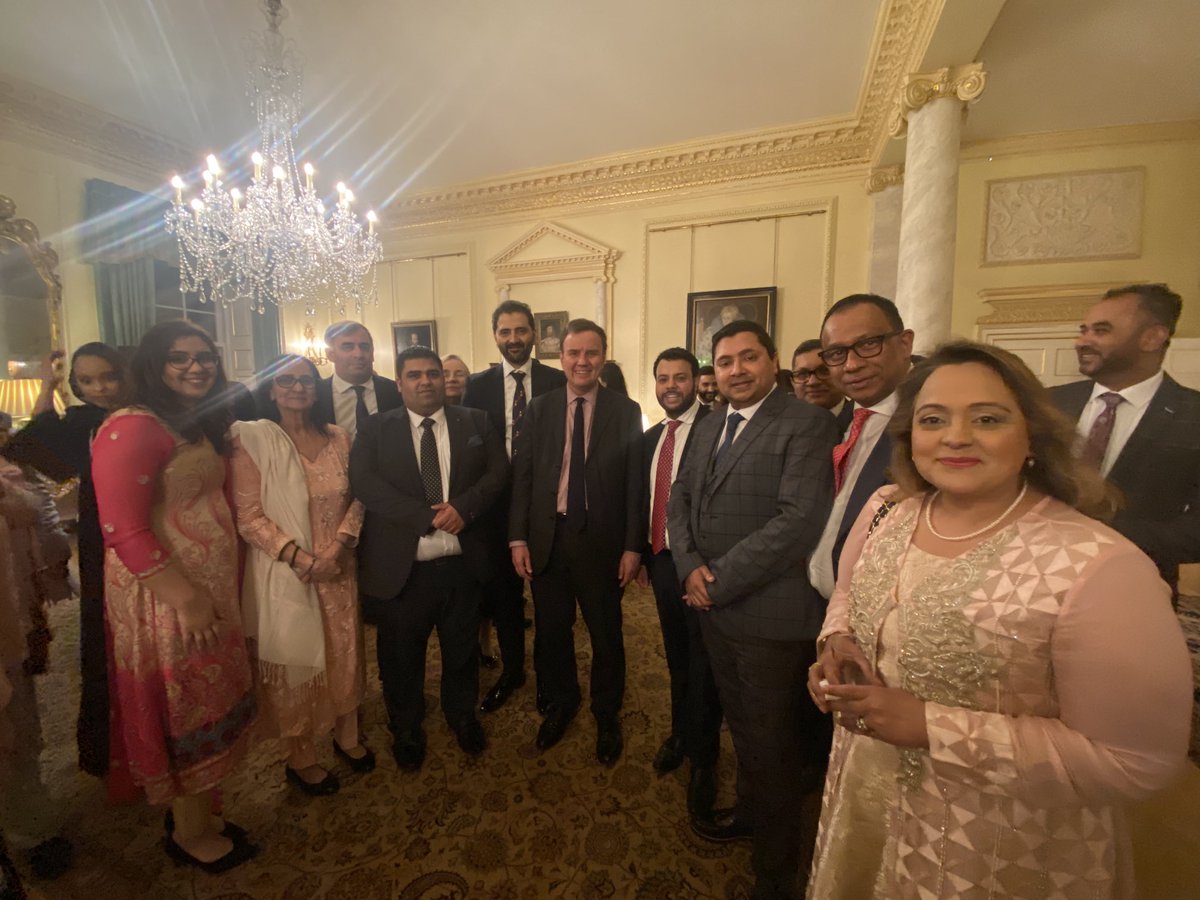 With friends from the ⁦<a href="/ConservativeMF/">The Conservative Muslim Forum</a>⁩ at the ⁦<a href="/10DowningStreet/">UK Prime Minister</a>⁩ <a href="/conservatives/">Conservatives</a> Iftar tonight.

We remembered the founder Lord Sheikh and welcomed Lady Sheikh.

And celebrated charity and public service of the British Muslim communities at #Ramadan.