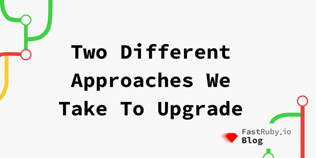 OmbuLabs's tweet image. Check out the two different approaches we take to upgrading your #RubyOnRails app! Learn the pros &amp;amp; cons of each strategy and find the perfect fit for your project. 💡🛠️ 

#RailsUpgrade #LiftAndShift #RubyOnRails #TechDebt  

go.fastruby.io/y08