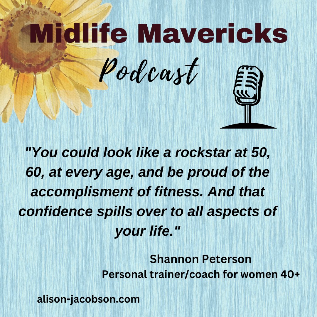 Midlife_Living's tweet photo. Great interview with Shannon Peterson, fitness coach for midlife women on the best workout to reduce symptoms of menopause.  Listen to Midlife Mavericks here -  https://t.co/Grc2gNllJD https://t.co/QFtyDX4k1e