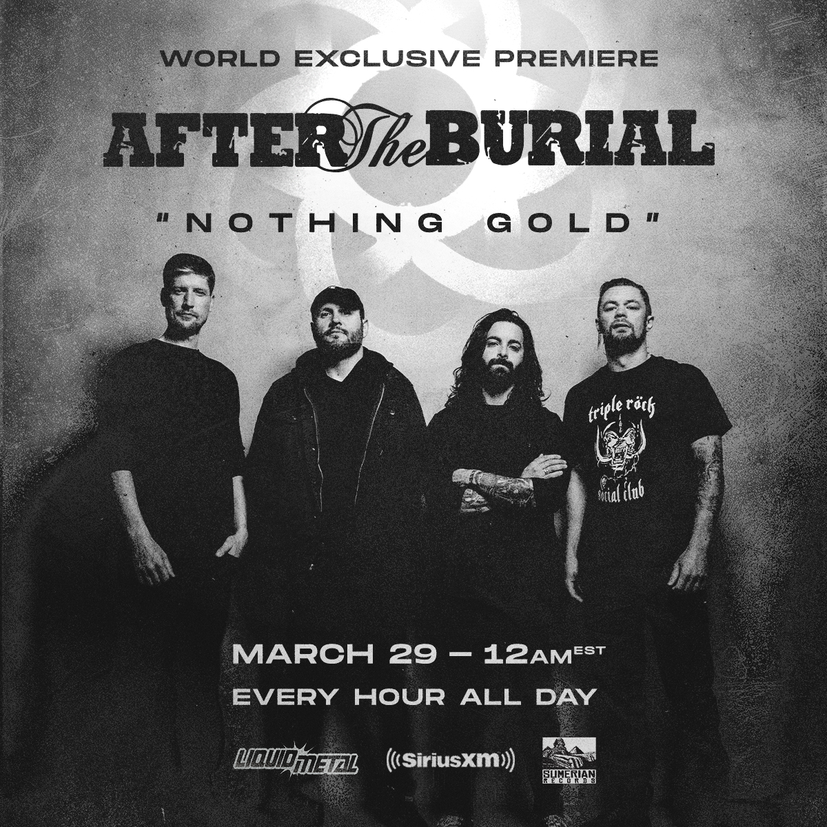 aftertheburial's tweet photo. Tune in to @SXMLiquidMetal tomorrow to hear Metal Ambassador @josemangin premiere our new track "Nothing Gold"
#aftertheburial #NothingGold https://t.co/cmadut1wn6