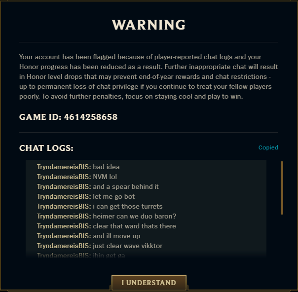 Chat Restrictions – League of Legends Support