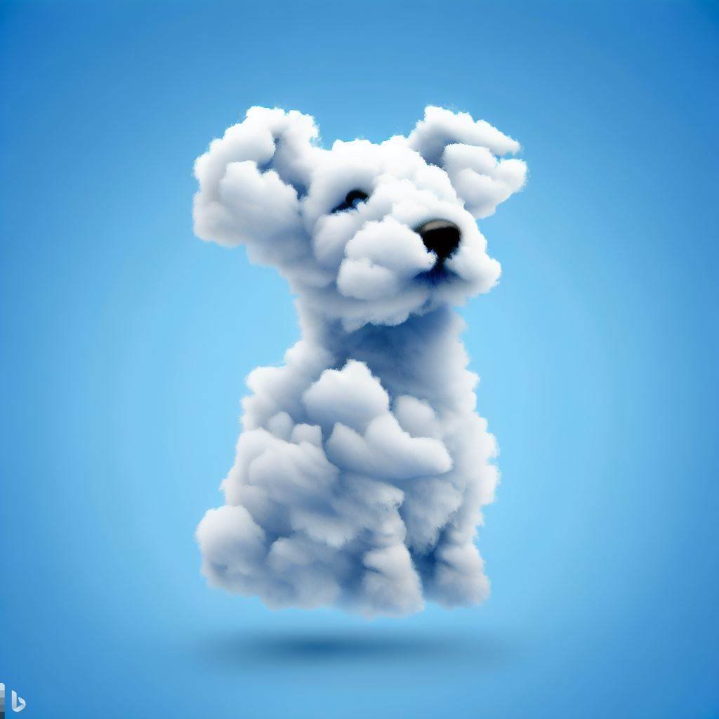 dog made out of clouds by Bing Image Creator #AI #AIart #bingimagecreater #aiartcommunity