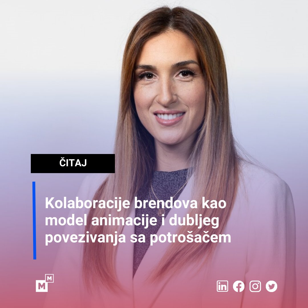 Maja Uzelac, Chief Marketing and Digital Officer u kompaniji L'Oréal Adria-Balkan, za naš portal govori da li je budućnost marketinga u kolaboracijama. ow.ly/JqoR50NujYj