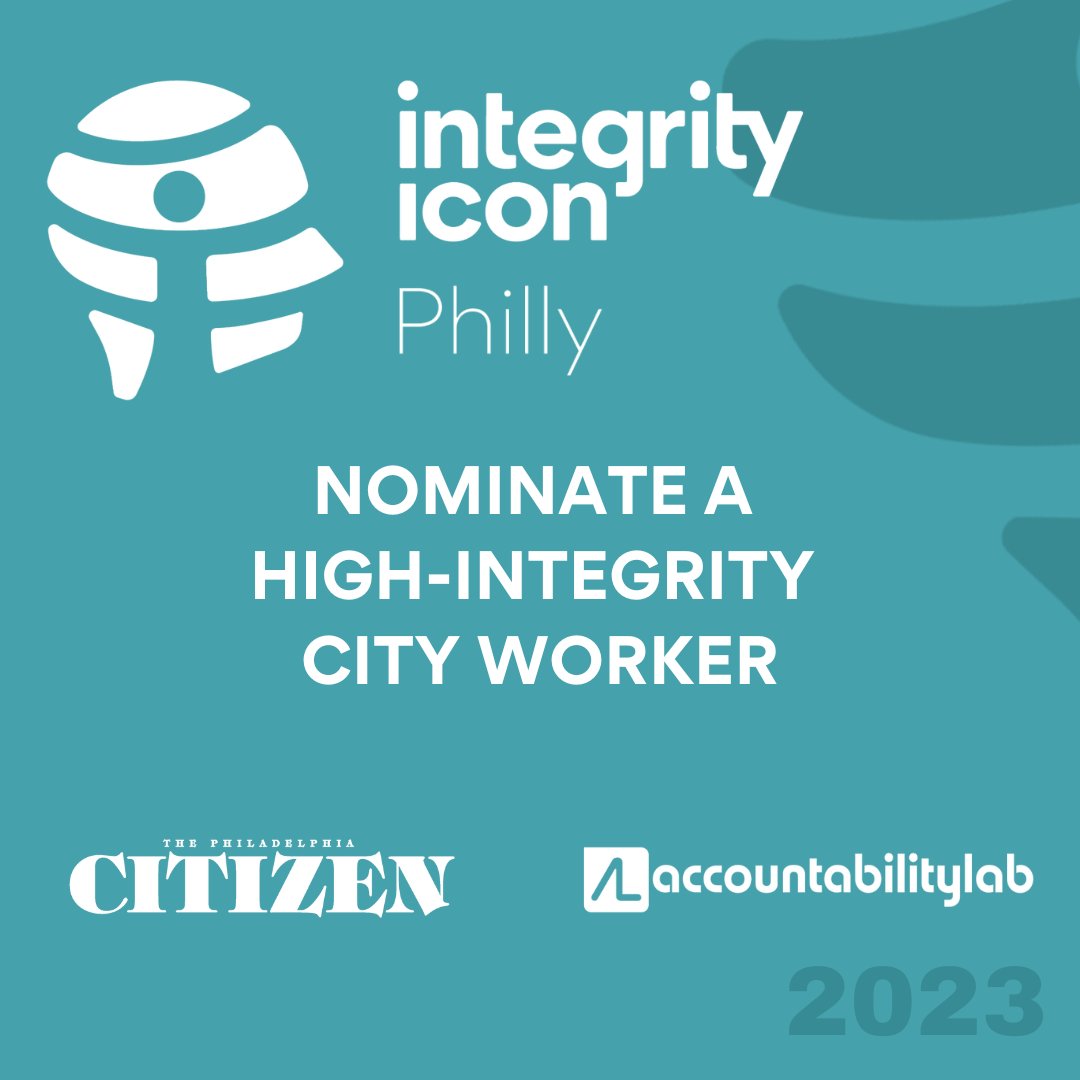 thephilacitizen's tweet photo. Just three days left to nominate someone for Integrity Icon! @IntegrityIconPh @AccountLab
https://t.co/R3jUm9fsFY
#cityworker #philadelphia https://t.co/avz0tS7AVE