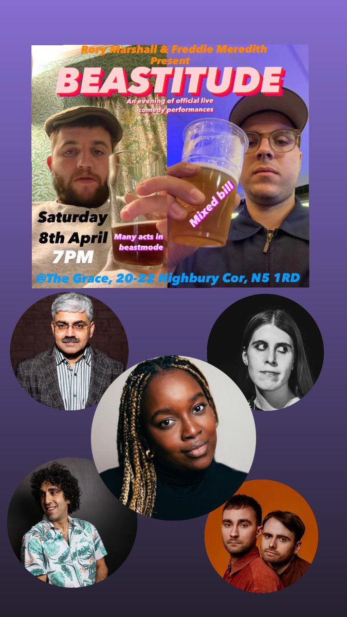 Rory Marshall (@totally_rory) on Twitter photo Joining us at #Beastitude next Saturday is <a href="/lollyadefope/">lolly</a>, <a href="/marksilcox/">Mark Silcox</a>, <a href="/elemckenzie/">Ele McKenzie</a>, <a href="/crizards/">Crizards</a> and Ray Badran. Think there’s 4 seated tickets left and some standing ones as well. Joining us at #Beastitude next Saturday is <a href="/lollyadefope/">lolly</a>, <a href="/marksilcox/">Mark Silcox</a>, <a href="/elemckenzie/">Ele McKenzie</a>, <a href="/crizards/">Crizards</a> and Ray Badran. Think there’s 4 seated tickets left and some standing ones as well.