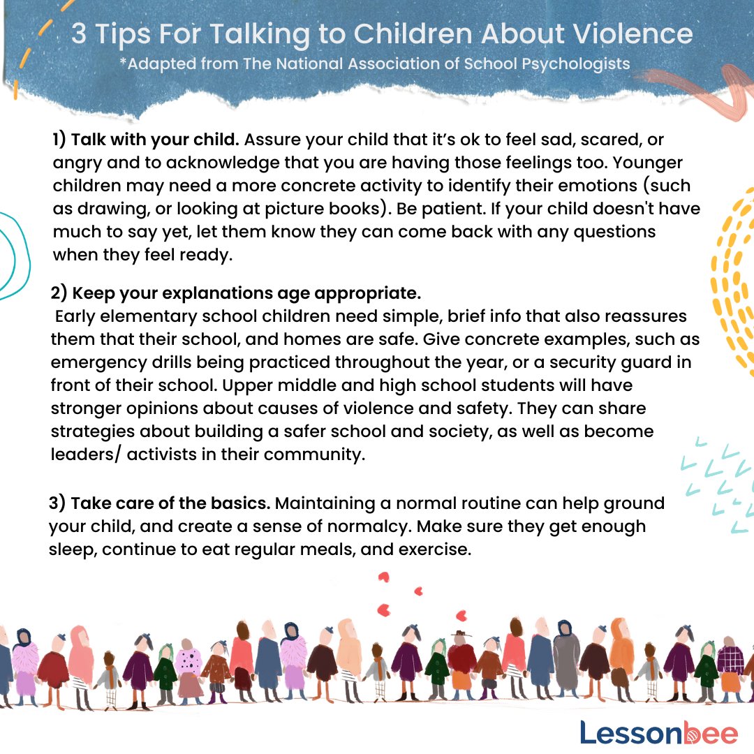 lessonbee's tweet image. Yesterday’s tragedy in Nashville was the 130th mass shooting in the US in 2023. As educators, we are exhausted and fed up with the frequency of violence in our schools. Lessonbee is committed to the health and wellness of all young people as well as their teachers and parents.