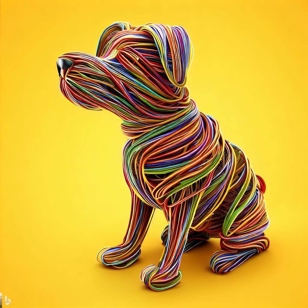 toudajew's tweet photo. dog made out of stone by Bing Image Creator #bingimagecreater #aiartcommunity #AI #AIart https://t.co/6v3ZU0ULiP
